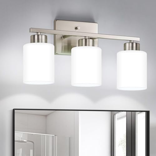 FonmYim Brushed Nickel Bathroom Light