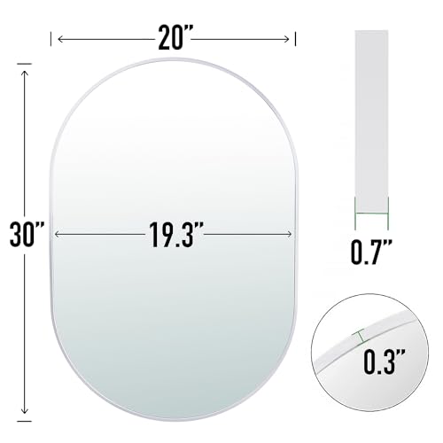 SCWF-GZ 30x20 Mirror Runway Oval view 5