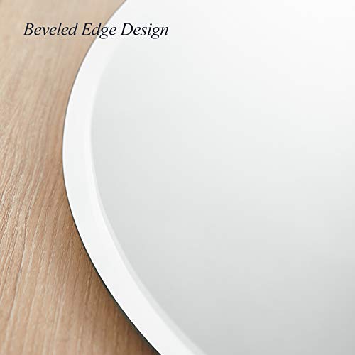 20"x28" Oval Frameless Mirror Beveled view 4
