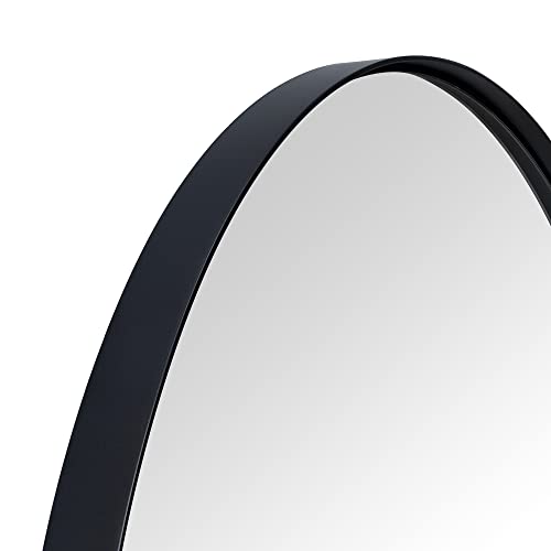 TEHOME Black Oval Bathroom Mirror view 4