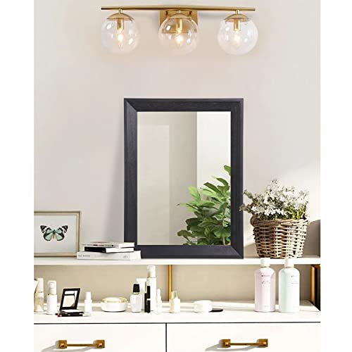 AAZZKANG Wall Mirror Black Wood view 4