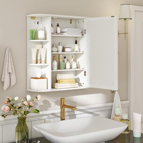 Tangkula Bathroom Medicine Cabinet with view 2