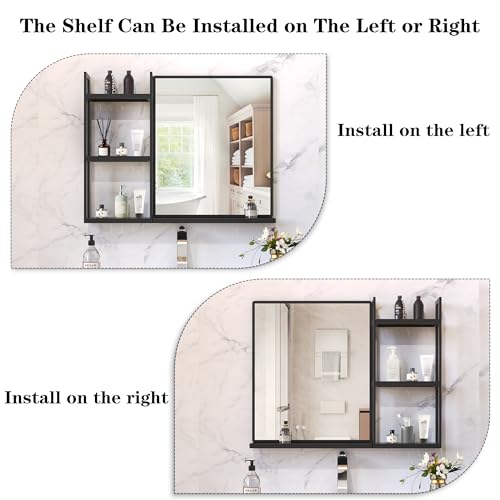 WONSTART Black Metal Framed Bathroom view 3