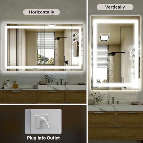 XRAMFY 40"x 60"LED Bathroom Mirror view 4