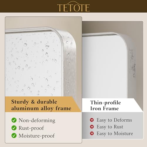 TETOTE Brushed Nickel Mirror 22 view 3