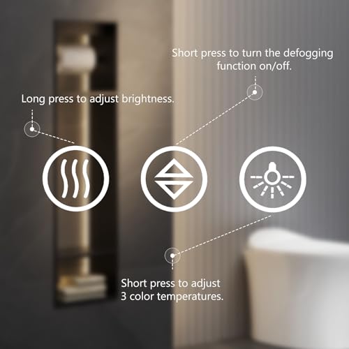 Sweetcrispy 24"x32" Smart Anti-Fog LED view 3