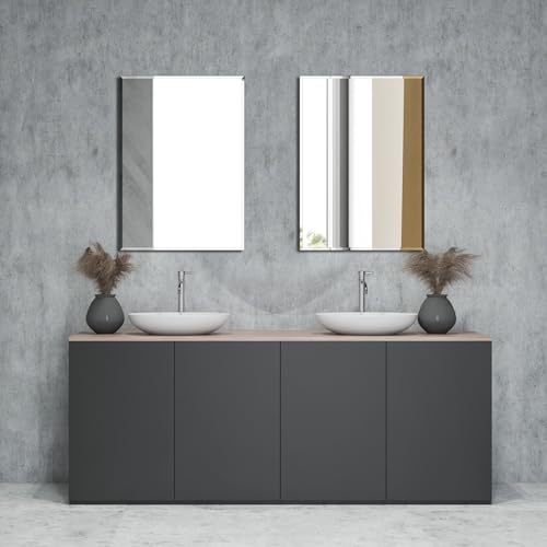 Frameless Bathroom Mirror for Wall view 2