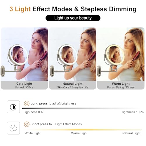 IMIKONA 9" Wall Mounted Lighted view 5