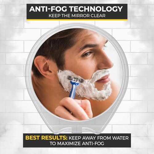 HONEYBULL Fogless Shower Mirror with view 3