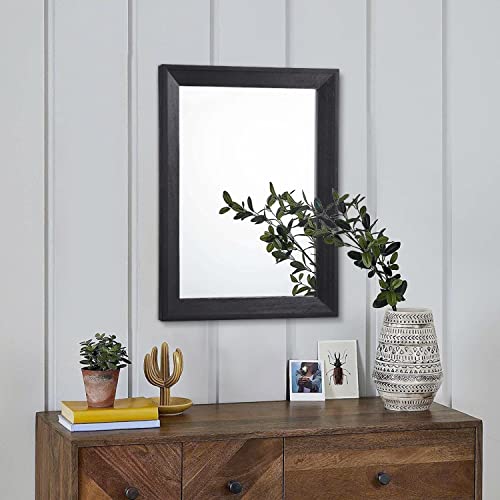AAZZKANG Wall Mirror Black Wood view 3