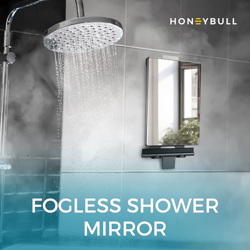 HONEYBULL Fogless Shower Mirror for view 2