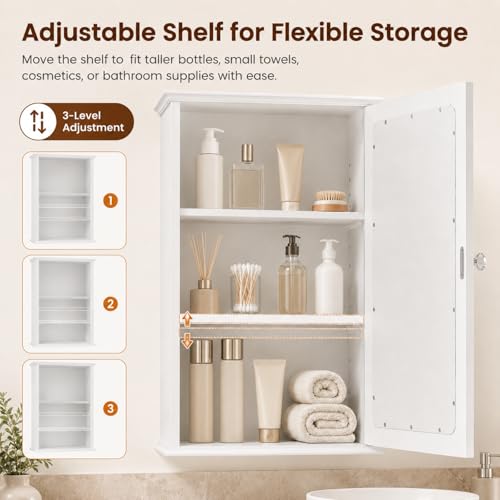 VINGLI Bathroom Wall Cabinet Wall view 5