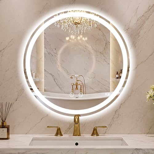 Round LED Bathroom Mirror with