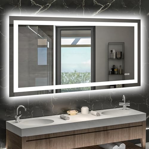 Hivone 55"X30" LED Bathroom Mirror