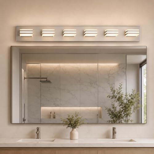 yumcrelect 6-Light Brushed Nickel Vanity view 4
