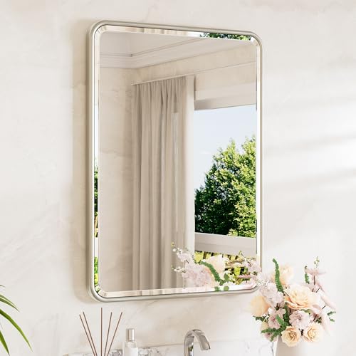TETOTE Brushed Nickel Mirror 20