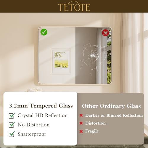 TETOTE Brushed Nickel Mirror 22 view 4