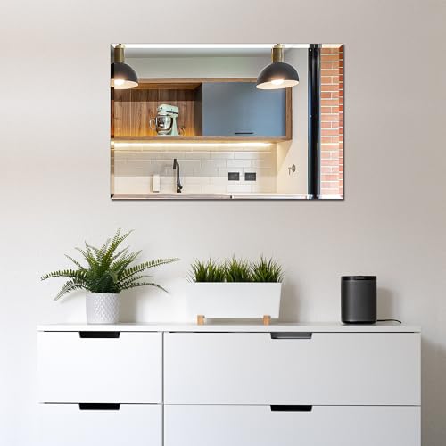 Frameless Bathroom Mirror for Wall view 4
