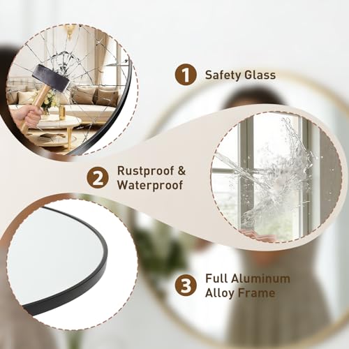NEWBULIG 30 Inch Round Wall view 4