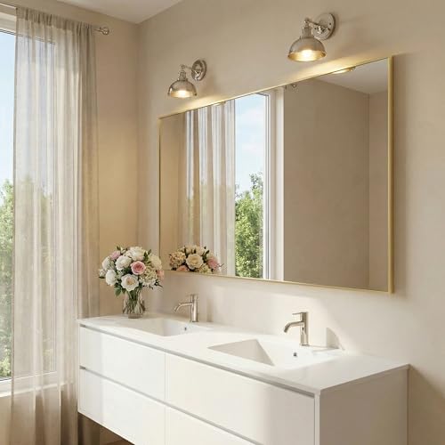 Pocetry 60"x30" Gold Landscape Bathroom view 2