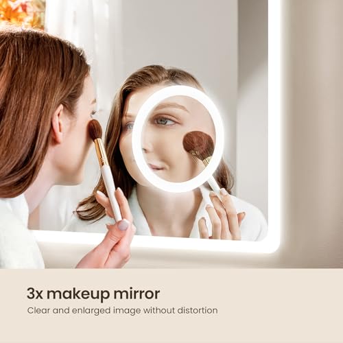 EMKE Illuminated Bathroom Mirror with view 4