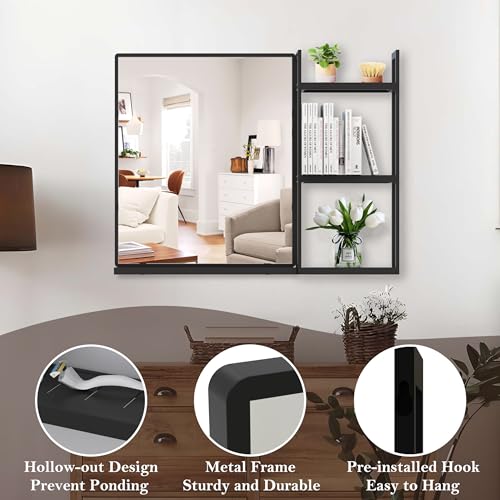 LETSFIELD Bathroom Mirror with Shelf view 4