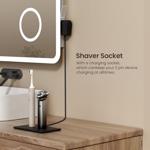 EMKE Illuminated Bathroom Mirror with view 5