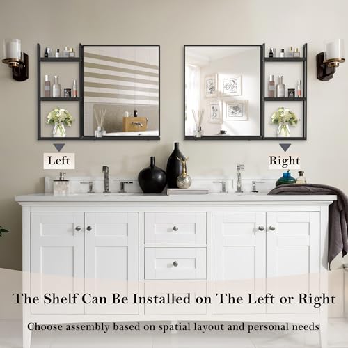 LETSFIELD Bathroom Mirror with Shelf view 3
