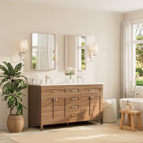 TETOTE Brushed Nickel Mirror 22 view 2
