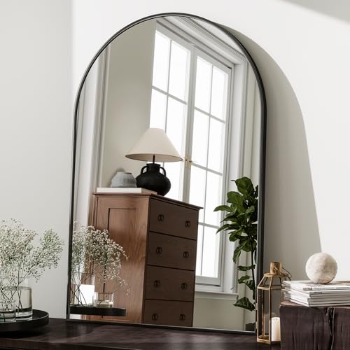 HARRITPURE 20"x30" Arched Bathroom Mirror view 2