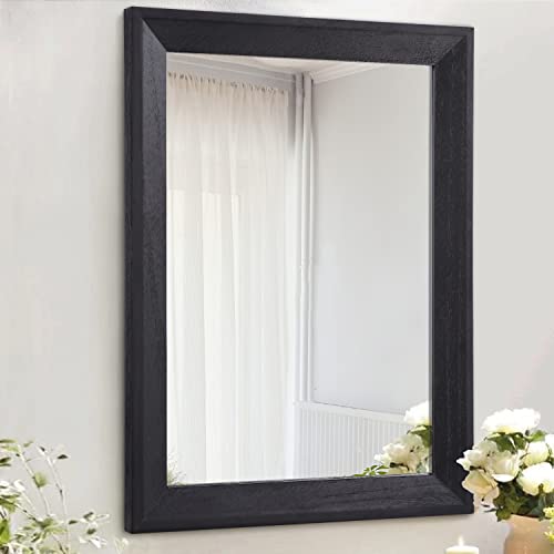 AAZZKANG Wall Mirror Black Wood