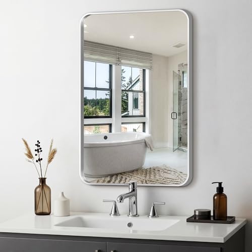 Delma Bathroom Vanity Mirror Silver