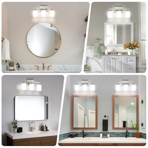 FonmYim Brushed Nickel Bathroom Light view 3