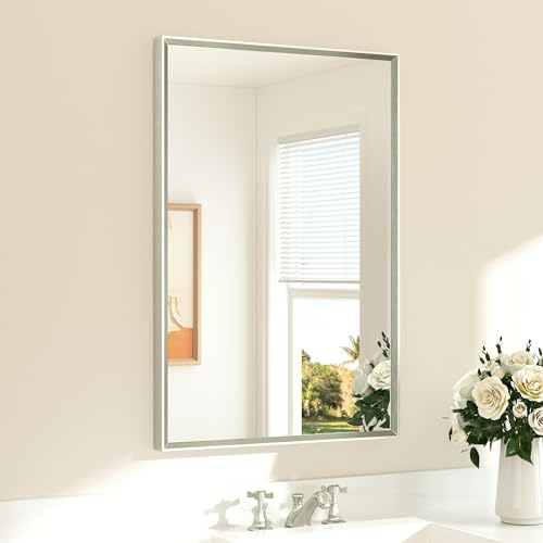 TETOTE Brushed Nickel Mirror for