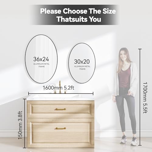 SCWF-GZ 20x30 Oval Mirror Round view 4