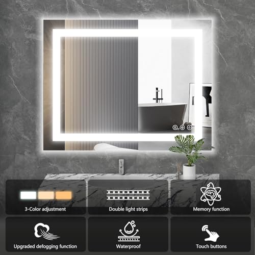 Sweetcrispy 24"x36" Smart Anti-Fog LED view 4