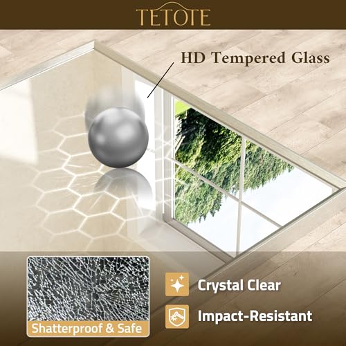 TETOTE Brushed Nickel Bathroom Mirror view 5