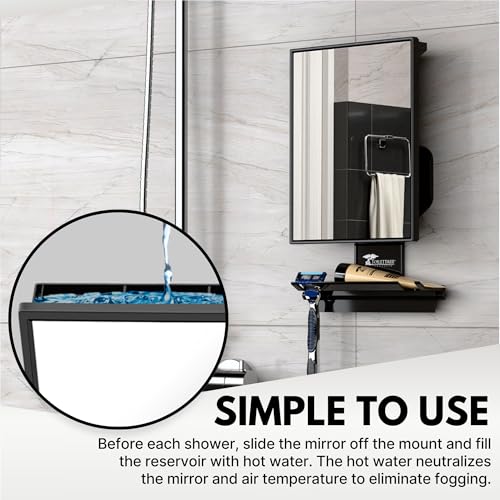 ToiletTree Products Fogless Shower Mirror view 5