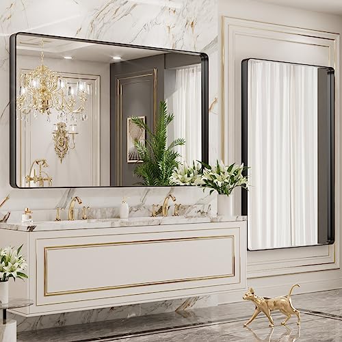 LOAAO 40X36 Inch Black Bathroom view 3