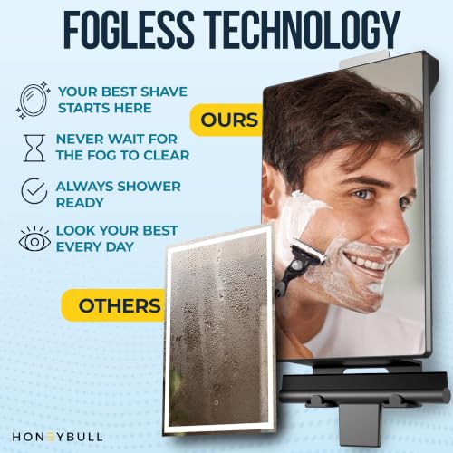 HONEYBULL Fogless Shower Mirror for view 4