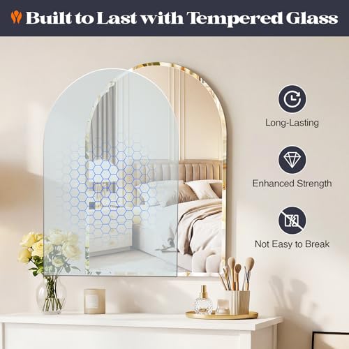 Brauthon Frameless Bathroom Mirror 22" view 4