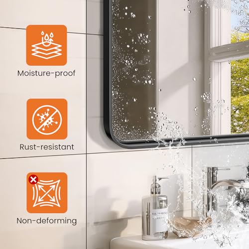 Sweetcrispy Bathroom Mirror 40x30 Inch view 2