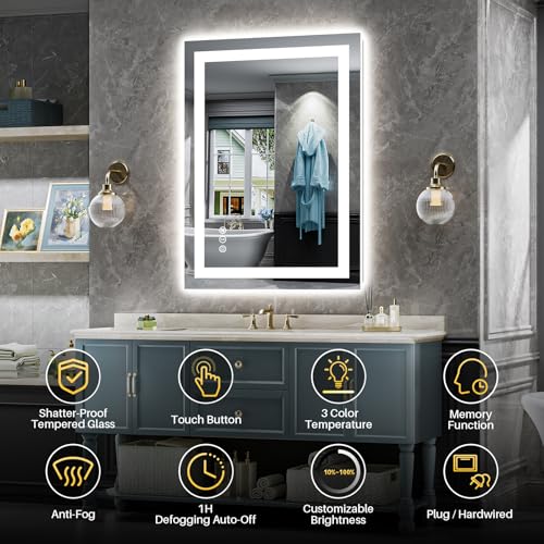 Briivue 24x32 Inch LED Bathroom view 2
