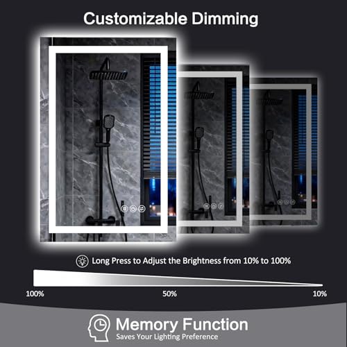 Clarityon 24"x 32" LED Bathroom view 5
