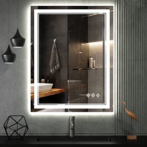 VanPokins LED Bathroom Mirror 24x32