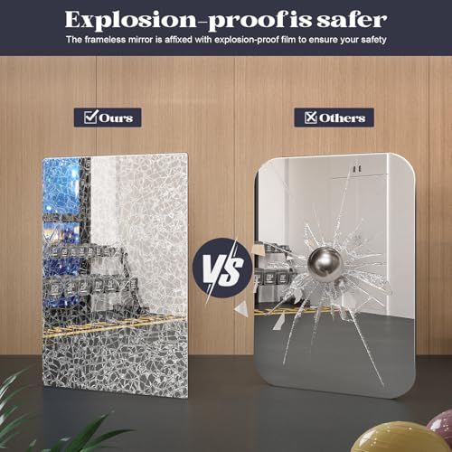 Brightify Frameless Mirror 24x36 Inch view 5