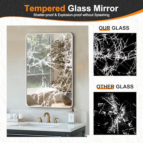 Delma Bathroom Vanity Mirror Silver view 5