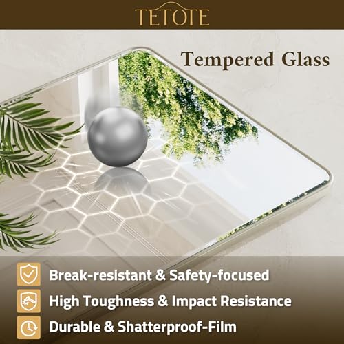 TETOTE Brushed Nickel Mirror 20 view 5