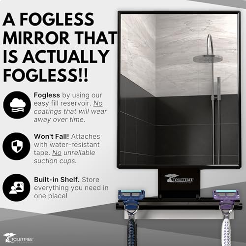 ToiletTree Products Fogless Shower Mirror view 2