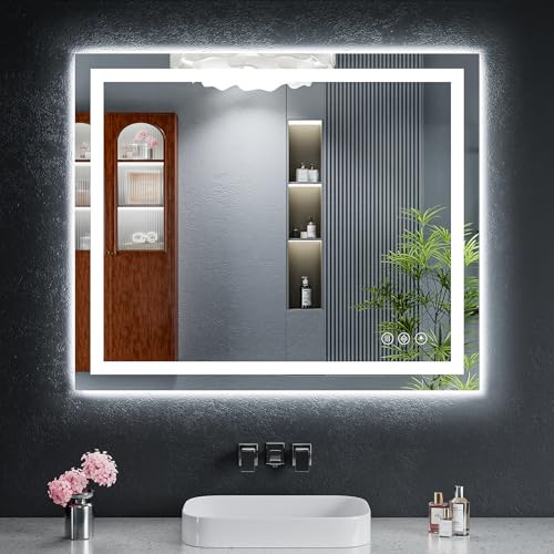 36"x30" LED Bathroom Mirror with
